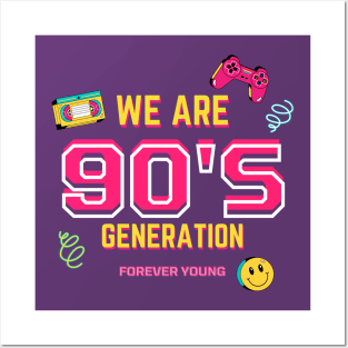 90s generation t-shirt Posters and Art